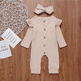 Romper Jumpsuit with Matching Hair Bow