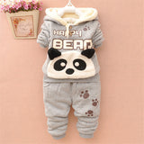 Winter plush fleece sweater set