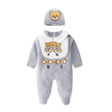 Baby bear long sleeve crawling suit