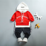 Letter print hoodie sweatsuit