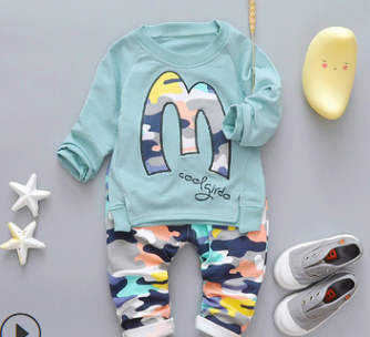 Cotton sweater children's suit