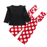 Long-sleeved + pantsuit with little back