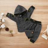 Embroidery Plaid Plush Hoodie suit