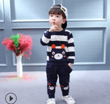 Cotton sweater children's suit