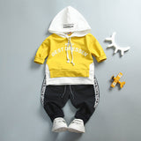 Letter print hoodie sweatsuit
