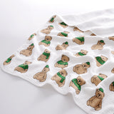 Newborn baby pure cotton four-layer gauze bath towel