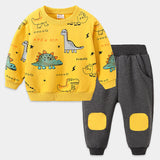 Long-sleeved two-piece suit