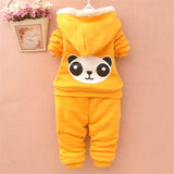 Winter plush fleece sweater set