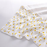 Newborn baby pure cotton four-layer gauze bath towel