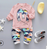 Cotton sweater children's suit