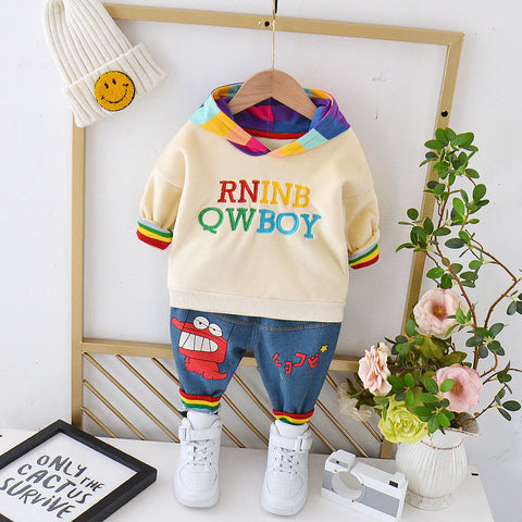 Thick two-piece suit