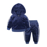 Velvet hooded Tracksuit