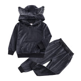 Velvet hooded Tracksuit