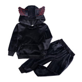 Velvet hooded Tracksuit