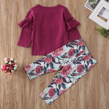 Ruffles Shirt and Leggings Set