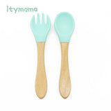 Wooden Feeding Bowl with Suction Cup