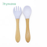 Wooden Feeding Bowl with Suction Cup