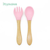 Wooden Feeding Bowl with Suction Cup