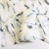 A 70% bamboo baby swaddle baby