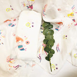 A 70% bamboo baby swaddle baby