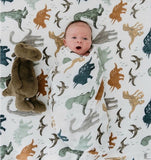 A 70% bamboo baby swaddle baby