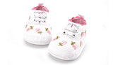 Baby Girl Shoes White Lace Floral Embroidered