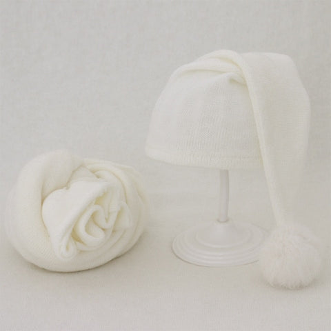 Soft Baby Photo Wraps With Hat 2pcs Sets