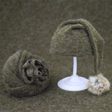 Soft Baby Photo Wraps With Hat 2pcs Sets