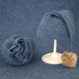 Soft Baby Photo Wraps With Hat 2pcs Sets