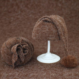 Soft Baby Photo Wraps With Hat 2pcs Sets