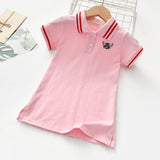 Turn-Down Collar Summer Dress