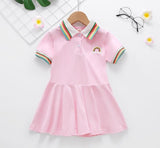 Turn-Down Collar Summer Dress