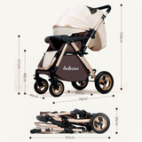 Portable Anti-Vibration Folding Baby Stroller