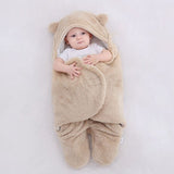 Baby Sleeping Bag Ultra-Soft Fluffy Fleece Swaddle