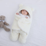 Baby Sleeping Bag Ultra-Soft Fluffy Fleece Swaddle