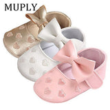 Baby PU Leather Shoes With Bow