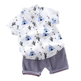 Two Piece Shirt and Shorts Set