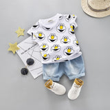 Cartoon T-Shirt and Shorts Set