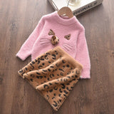 Sweater and Skirt Set