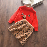 Sweater and Skirt Set