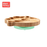 3pc/set Custom Baby Feeding Food Plates Natural Bamboo