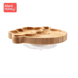 3pc/set Custom Baby Feeding Food Plates Natural Bamboo