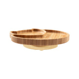 Baby Feeding Food Plates Natural Bamboo