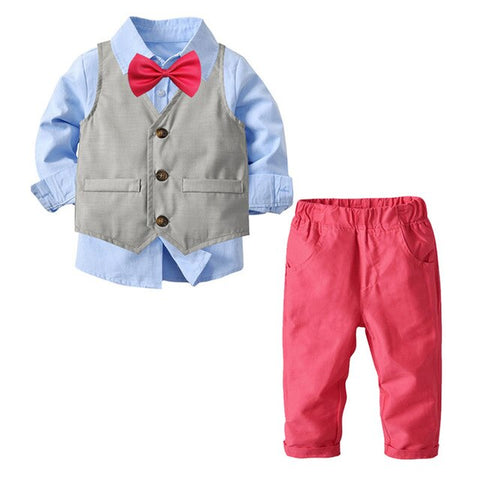 GENTLEMAN LONG SLEEVE FOUR-PIECE SUIT
