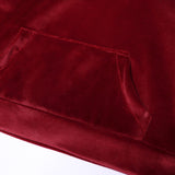 Velvet hooded Tracksuit